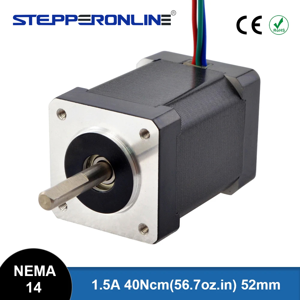 Lead Screw Stepper - STEPPERONLINE Nema 14 Шаговый двигатель 35x52