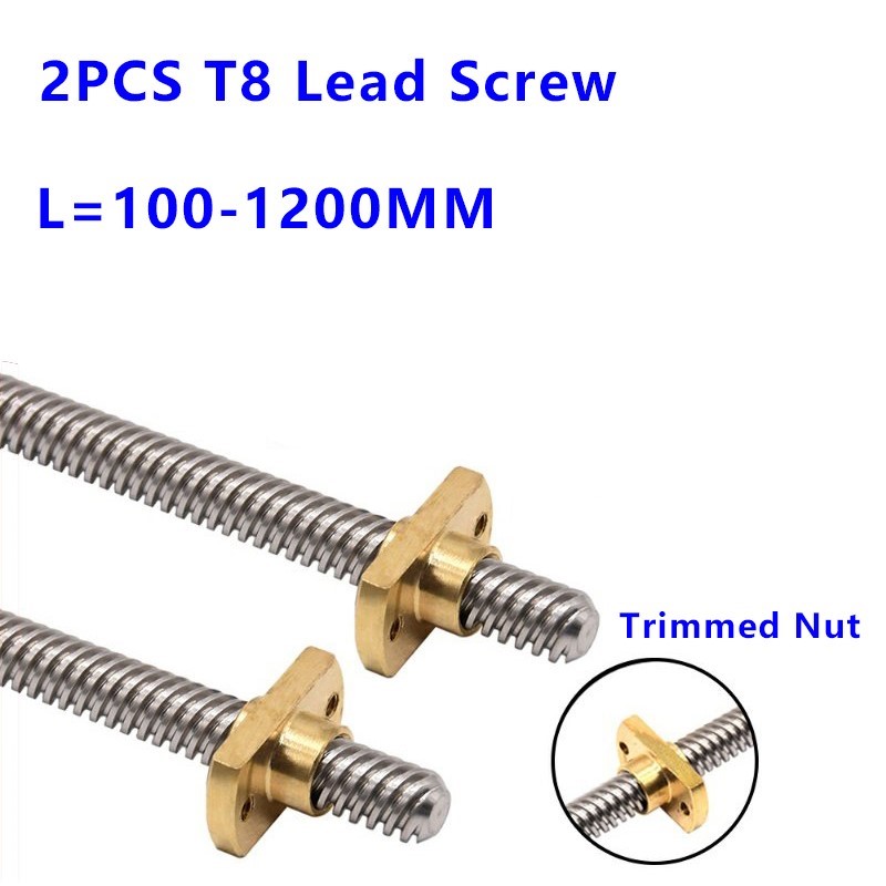 Трапециевидный ходовой винт T8 – обзор и цена Lead Screw Stepper