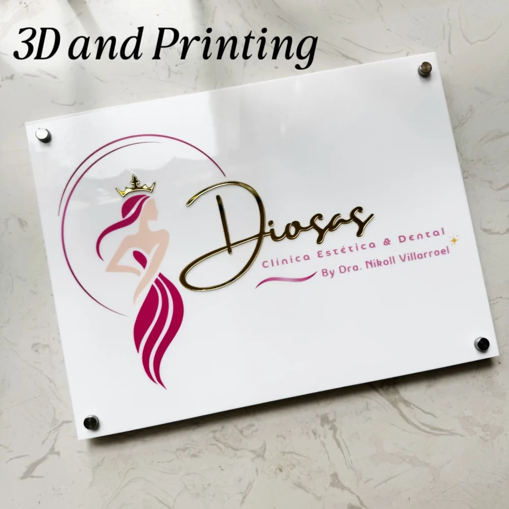 Современная акриловая белая та – обзор и цена 3D Printing Qr Code
